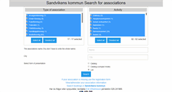 Desktop Screenshot of foreningsregister.sandviken.se